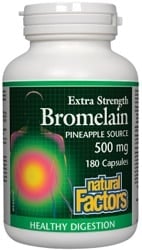 Natural Factors Extra Strength Bromelain 500mg (180 Capsules)