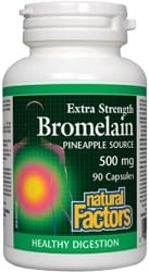Natural Factors Extra Strength Bromelain 500mg (90 Capsules)