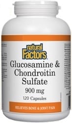 Natural Factors Glucosamine & Chondroitin Sulfate 900mg (120 Capsules)