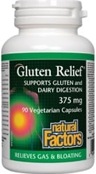 Natural Factors Gluten Relief 375mg (90 Vegetarian Capsules)