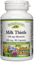 Natural Factors HerbalFactors Milk Thistle 250mg (90 Capsules)
