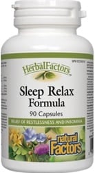Natural Factors HerbalFactors Sleep Relax Formula (90 Capsules)