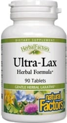 Natural Factors HerbalFactors Ultra-Lax Herbal Formula (90 Tablets)