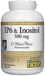 Natural Factors IP6 & Inositol 500mg (240 Vegetarian Capsules)