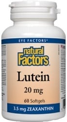 Natural Factors Lutein 20mg (60 Softgels)