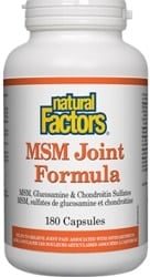 Natural Factors MSM Joint Formula (180 Capsules)