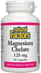 Natural Factors Magnesium Chelate 125mg (90 Capsules)