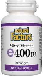 Natural Factors Mixed Vitamin E 400 IU Natural Source (90 Softgels)