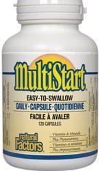 Natural Factors MultiStart Easy-to-Swallow Daily Capsule (120 Capsules)