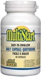 Natural Factors MultiStart Easy-to-Swallow Daily Capsule (60 Capsules)