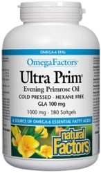 Evening Primrose Oil (Oenothera biennis) (seed) 1000 mg Gamma-linolenic acid 100 mg Cis-linoleic acid 720 mg Non-medicinal ingredients Softgel (gelatin, glycerin, purified water), vitamin E.
