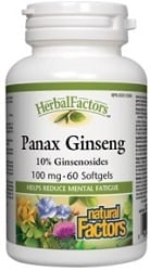 Natural Factors Panax Ginseng 100mg (60 Softgels)