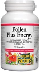 Natural Factors Pollen Plus Energy (90 Capsules)