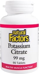 Natural Factors Potassium Citrate 99mg (90 Tablets)