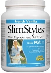 Natural Factors SlimStyles Meal Replacement Drink Mix - French Vanilla (800g Powder)