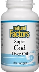 Natural Factors Super Cod Liver Oil (180 Softgels)