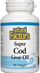 Natural Factors Super Cod Liver Oil (90 Softgels)