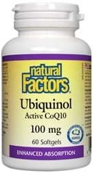 Natural Factors Ubiquinol Active CoQ10 100mg (60 Softgels)