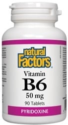 Natural Factors Vitamin B6 50mg (90 Tablets)
