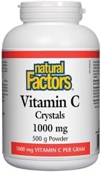 Natural Factors Vitamin C 1000mg Crystals (500g=1.1LB)