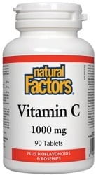Natural Factors Vitamin C 1,000mg Plus Bioflavanoids & Rosehips (90 Tablets)