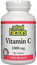 Natural Factors Vitamin C 1000mg Time Release (180 Capsules)