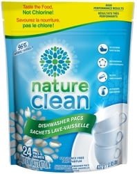 Nature Clean Automatic Dishwasher Pacs (24 Pacs)