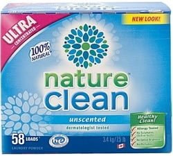 Nature Clean Laundry Powder - Fragrance Free (3.4KG) (58 Loads)