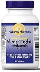 Nature's Harmony Extra Strength Sleep Tight Melatonin 5mg (90 Tablets)