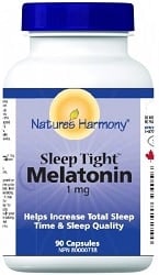 Nature's Harmony Sleep Tight Melatonin 1mg (90 Capsules)