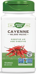 Nature's Way Cayenne Pepper 40,000 HU (100 Capsules)