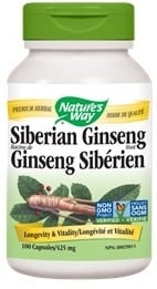 Nature's Way Siberian Ginseng Root (100 Capsules)