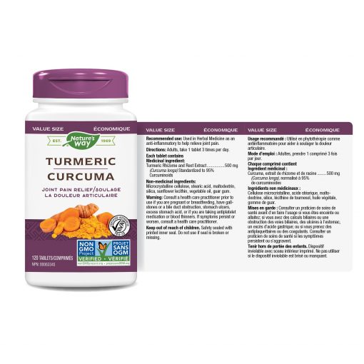 Nature's Way Turmeric (120 Tablets) ingredients
