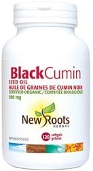 New Roots Herbal Black Cumin Seed Oil 500mg (120 Softgels)