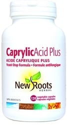 New Roots Herbal Caprylic Acid Plus (120 Vegetable Capsules)