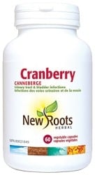 New Roots Herbal Cranberry 600mg (60 Vegetable Capsules)