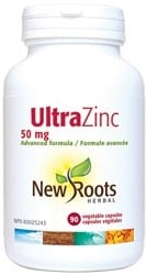 New Roots Herbal Ultra Zinc 50mg (90 Vegetable Capsules)