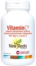 New Roots Herbal Vitamin C8 527mg (180 Vegetable Capsules)