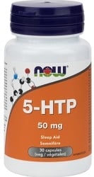 Now 5-HTP 50mg (30 Vegetable Capsules)