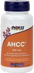 Now AHCC Mushrooms 500mg (60 Vegetable Capsules)