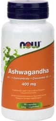 Now Ashwagandha Extract 400mg (90 Vegetable Capsules)