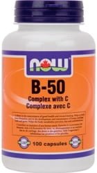 Now B-50 Complex with 250mg Vitamin C (100 Capsules)