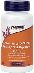 Now Beta-1,3 1,6-D-Glucan 100mg (90 Vegetable Capsules)