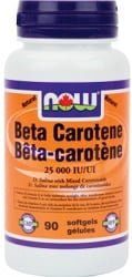 Now Beta Carotene 25,000 IU (90 Softgels)