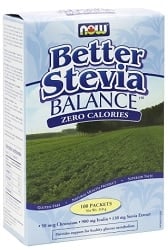 Now BetterStevia Balance with Chromium and Inulin (100 Packets)