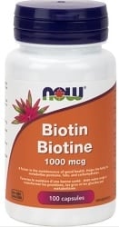 Now Biotin 1,000mcg (100 Capsules)