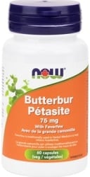 Now Butterbur Extract 75mg (60 Vegetable Capsules)