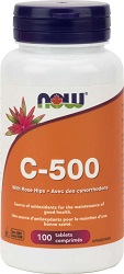 Now C-500 with 40mg Rose Hips (100 Tablets)
