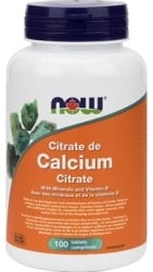 Now Calcium Citrate with Minerals & Vitamin D (100 Tablets)