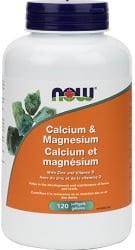 Now Calcium and Magnesium with Vitamin D and Zinc (120 Softgels)